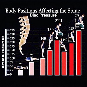 How much pressure can the spine take?