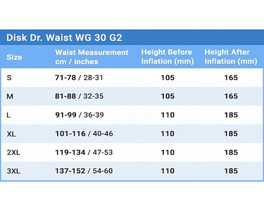 Back Pain Relief Belt Disk Dr WG30 G2